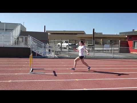 Video of Clara Thomas 5 hurdle 4 step drill