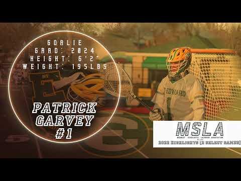 Video of Patrick Garvey - Class of 2024 Lacrosse Goalie