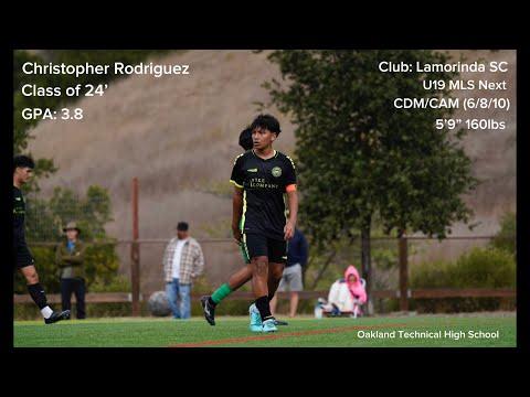 Video of Christopher Rodriguez’s First Half of 2023-2024 Season Highlights - Lamorinda SC U19 MLS Next