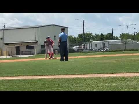 Video of Went 2 for 3 with a stand up double, 3, runs, 2 RBI's in our quarterfinal game winning 21-1.