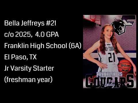 Video of Bella Jeffreys #21 JV Basketball Season Highlights (freshman year) 2021-2022