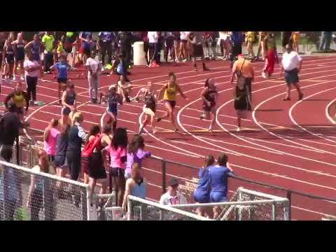 Video of 100 meter Prelims Day One Colonial League Championships (lane 5)