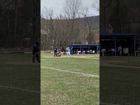Video of Nathan Leavitt first varsity at bat