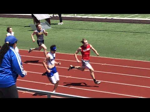 Video of Gage Cathey 400m District Track Meet 4-1-21