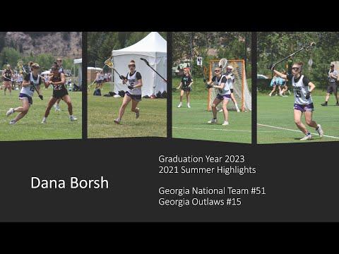 Video of Dana Borsh - Georgia Outlaws 2021 Summer Highlights