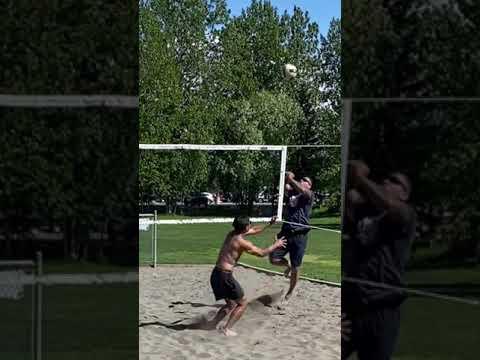 Video of 6-4-21 Doubles sand win block party 