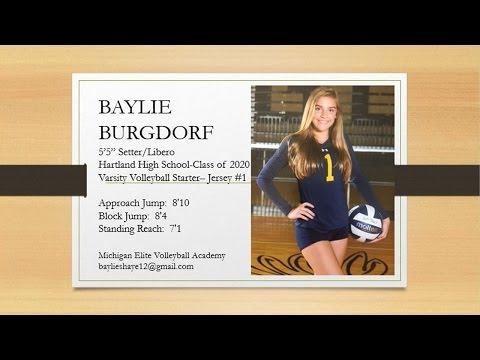Video of Baylie Burgdorf-2016 High School & Club Volleyball Highlights