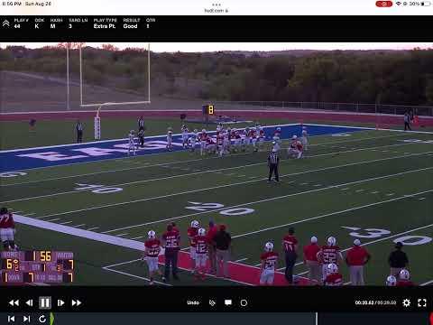 Video of Mason's first varsity extra point 