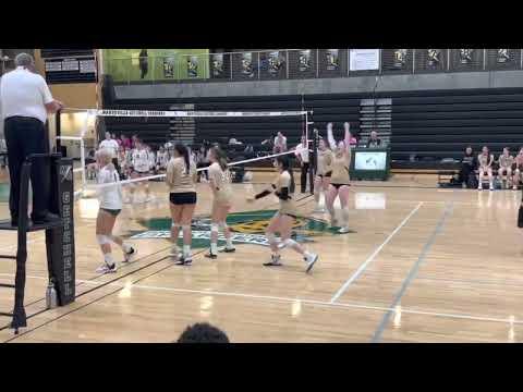 Video of Junior Hannah Johnson hitting and blocking highlights 