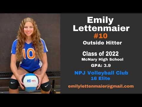 Video of Emily Lettenmaier | Class of 2022 | Hitter | Volleyball Recruiting Video | 2020 Highlights