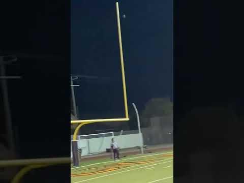 Video of Game 1 McClymonds HS  38 Yard field goal Isaac Espinosa Overtime