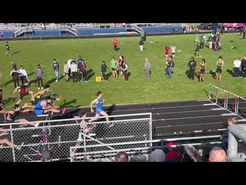 Video of 110mH School Record 15.46s