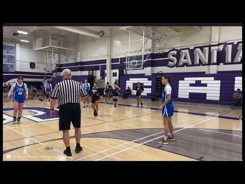 Video of Lainey Duggan #7 (blue) Class of 2024 Battle on the Hardwood Game 1 08192023