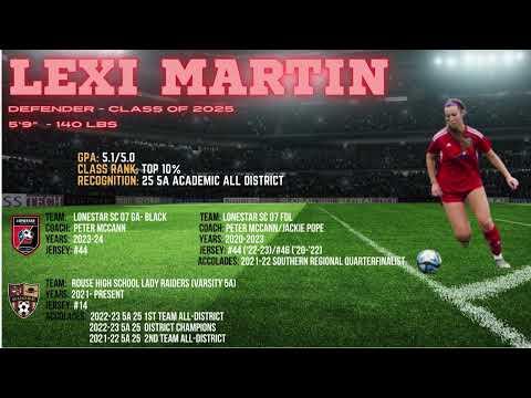 Video of LEXI MARTIN '25 Defender - GA Winter Showcase Highlights 12.2023