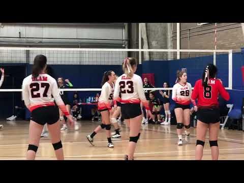 Video of #15 Blue Jersey Middle Hitter