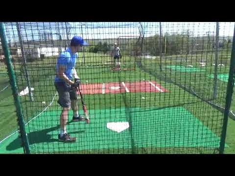 Video of Ben Hitting behind view May 2020