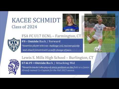 Video of Kacee Schmidt - Class of 2024 - Soccer Highlights