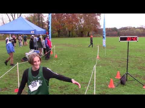 Video of River Valley Athletic League Cross Country Finals Boys Race, Greenfield, Mass., 11/1/2023