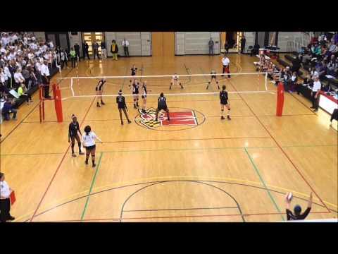 Video of 2014 4A Maryland State Volleyball Championship 11/17/14
