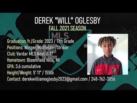 Video of Will Oglesby U-17 Fall 2021