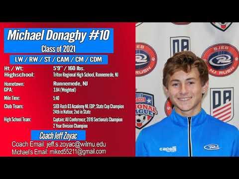 Video of Michael Donaghy College Soccer Highlight Video
