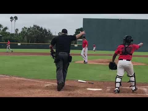 Video of Eddie Lough hits double down the left field line at Baseball Factory Pirate city (December 2019)