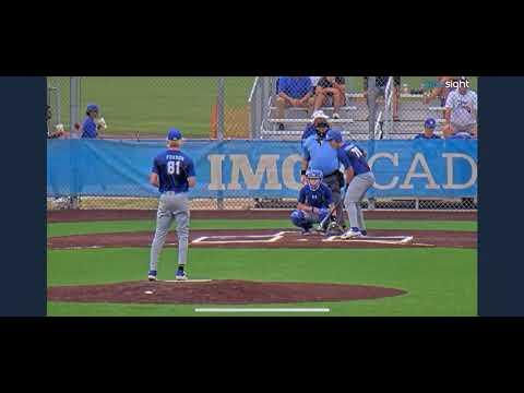 Video of Pitching IMG Academy 89, 72, 90 Sept 16