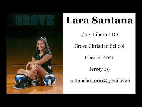 Video of Lara Santana Libero Volleyball Highlights