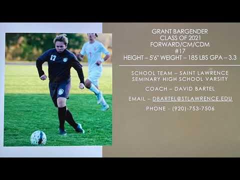 Video of Boys Soccer Highlights | Grant Bargender | Forward/CM/CDM | Class of 2021 | (Goals)