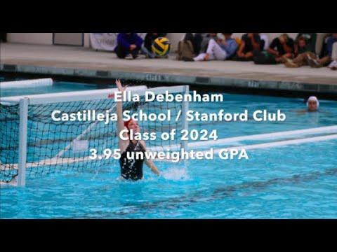 Video of Ella Debenham (2024) Water Polo Goalie Highlights