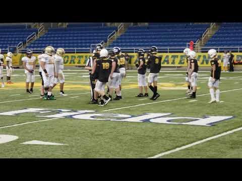 Video of Isaiah Voss MPFL Fargo April 2021 (He's #8 on this team.  Right DE)
