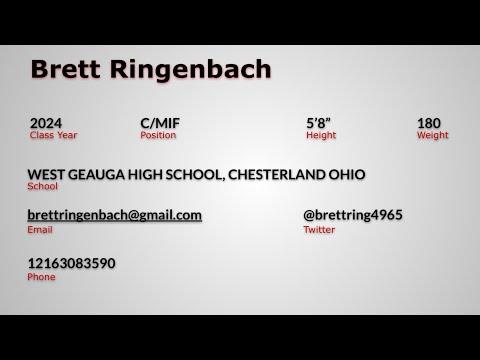 Video of Brett Ringenbach Offensive Highlights