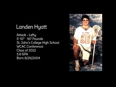 Video of 2019 Landen Hyatt Lacrosse Highlight Film Recruiting Tape