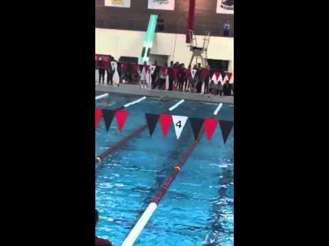 Video of 2015 Sectionals - 100 Breast - Lane 4