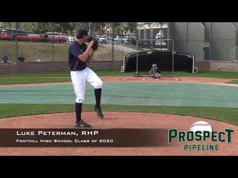 Video of Luke Peterman Prospect Video, RHP Foothill High School Class of 2020