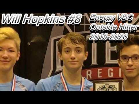 Video of Will Hopkins #8 - Outside Hitter - Energy Boys 16 Blue - 2019-2020 Season Highlights