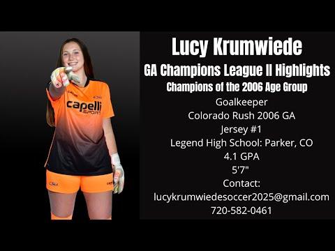 Video of Lucy Krumwiede (2025, GK) Champions League II Highlights