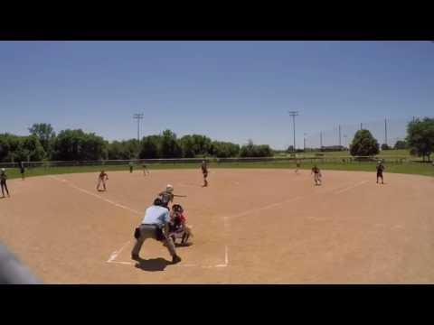 Video of Sara Fredrickson 2018 Catcher/3rd (playing 3rd in summer 2016)