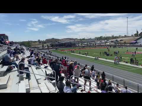 Video of Hayden Harms 4x200m (2nd leg) 2023 District Meet 4-4A (white jersey, black shorts)