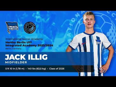 Video of Jack Illig Fall Highlights,U-17 Hertha Berlin Integrated Academy