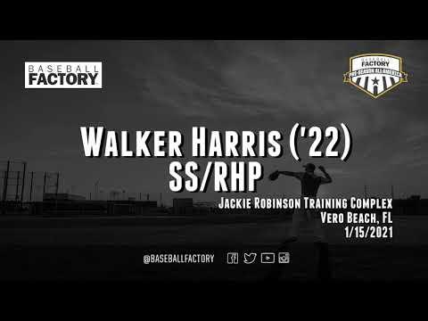 Video of Walker Harris 2022 - Jan. 2021 - SS/RHP