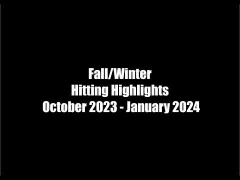 Video of 2023-24 Fall/Winter In Game Hitting Highlights 
