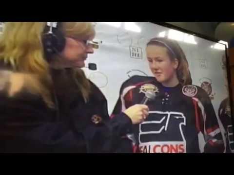 Video of Cecily Hetzel U14 Falcon's Girls Hockey 2016 interview 