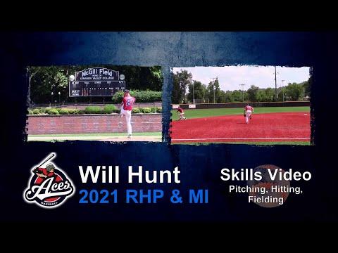 Video of 2021 Will Hunt: Skills Video - Pitching Hitting Fielding