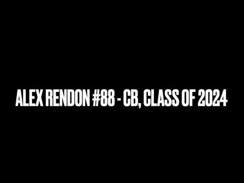 Video of Alex Rendon Benitez Class of 2024 Highlights