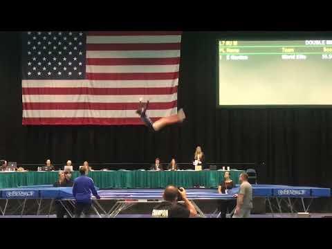 Video of National Title  Trampoline Routine, Level 7, 11-12, 2018