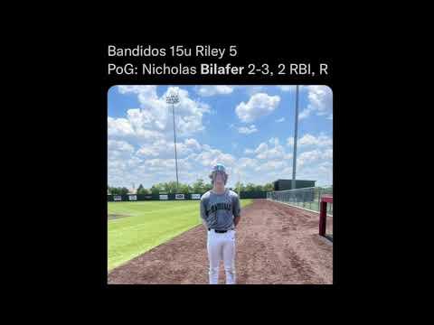 Video of Nick Bilafer Summer 2022 Hitting Highlights