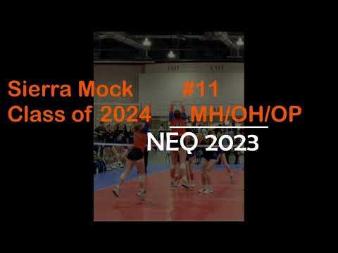 Video of SierraMock #11, Class of 2024, 5'10", MH/OP/OH, NEQ2023