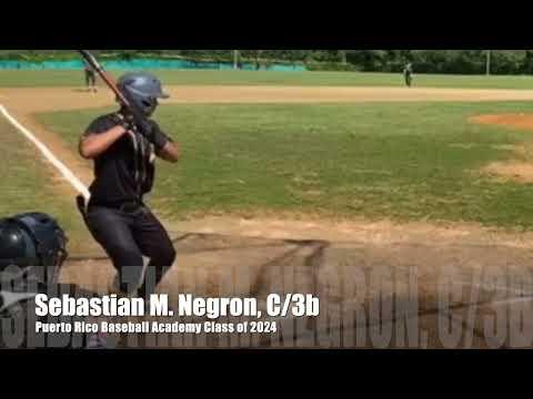 Video of Sebastian M Negron, C/3b, Puerto Rico Baseball Academy Class of 2024