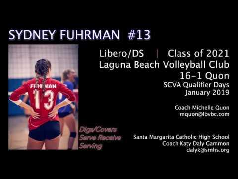 Video of Sydney Fuhrman - Laguna Beach 16-1 Quon - Jan 2019